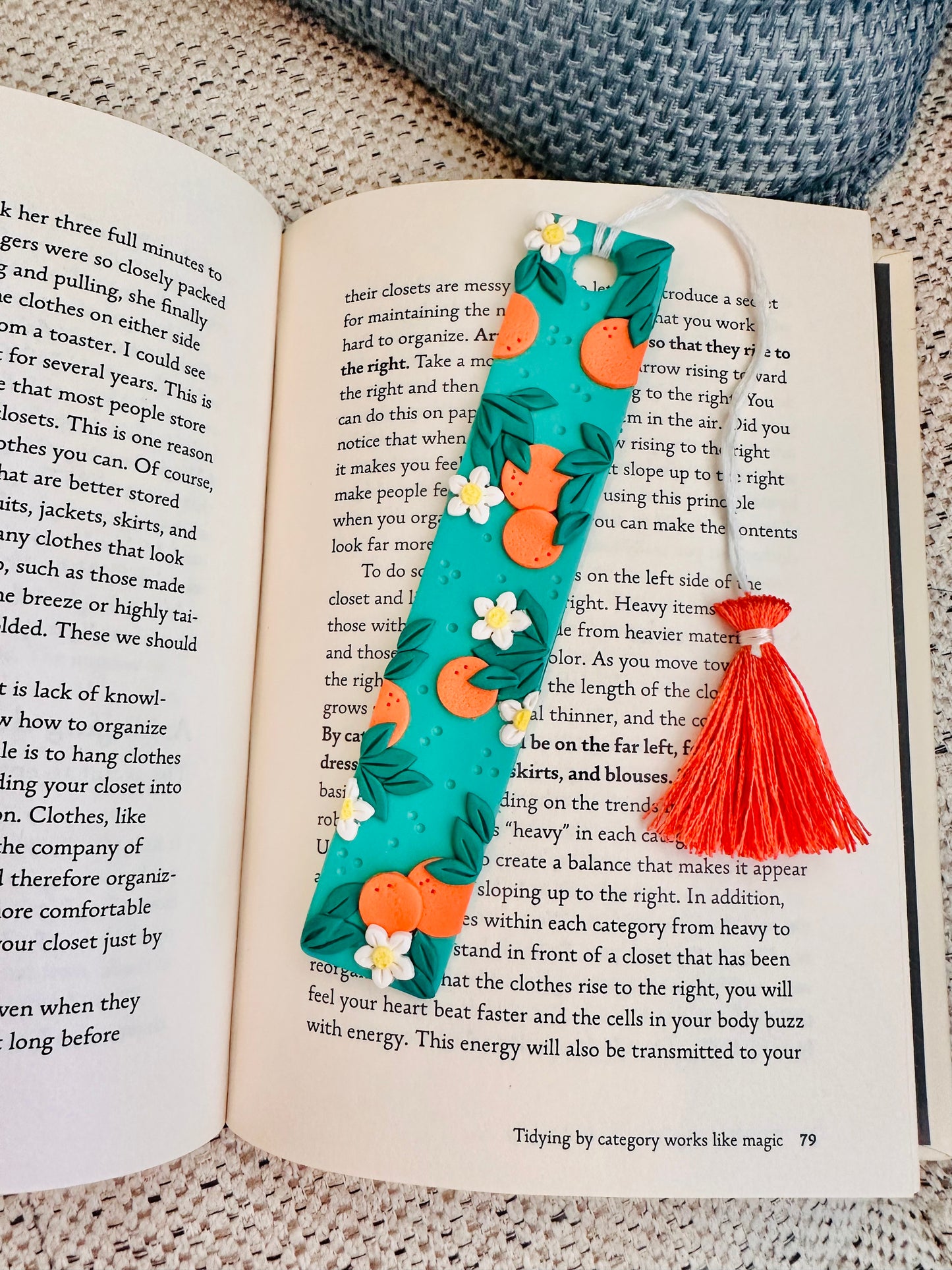 Orange Blossom Bookmark