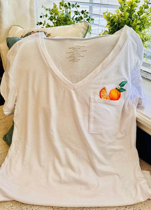Orange Blossom Pocket T-shirt