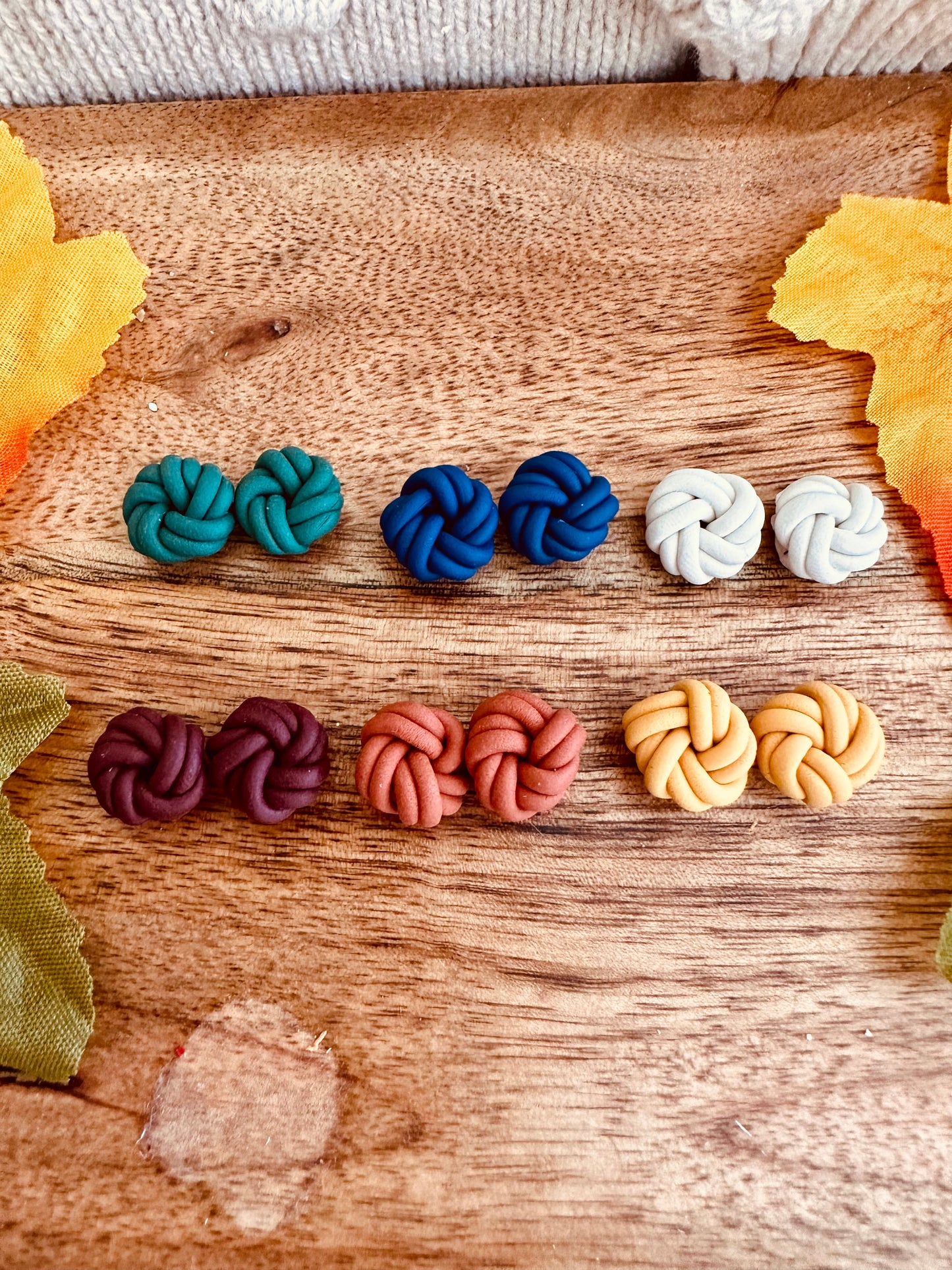 Fall Knots Studs in 6 Colors